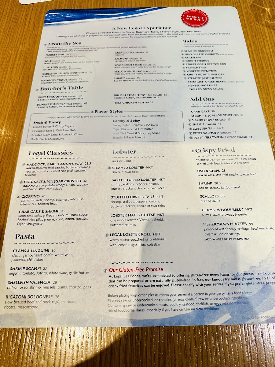 Legal Sea Foods - Downtown Crossing Menu - Image 5